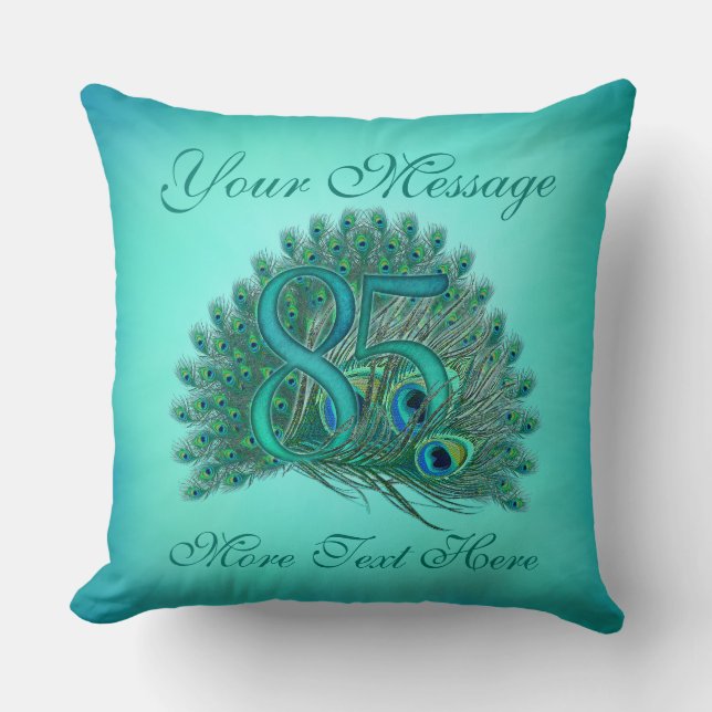 Coussins élégants customisés de l'anniversaire 85 (Recto)