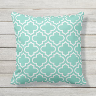 Coussins extérieurs de motif de treillis de