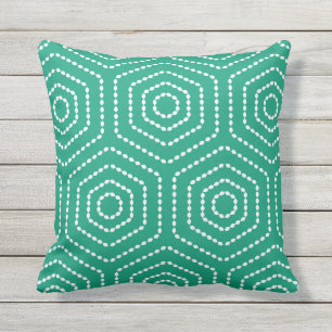Coussins extérieurs de motif géométrique de ver
