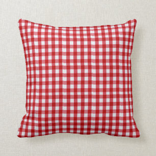 Coussins extérieurs rouges et blancs - motif de