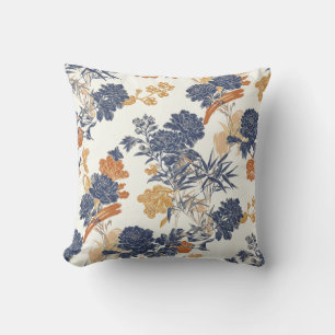 Coussins floraux rose