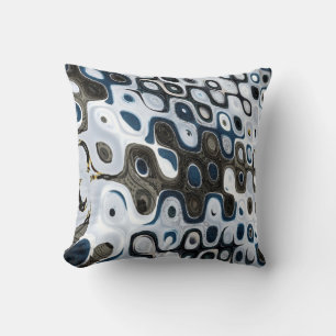 Coussins gris bleu Abstrait