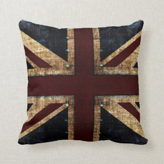 Coussins grunges de lancer d'Union Jack