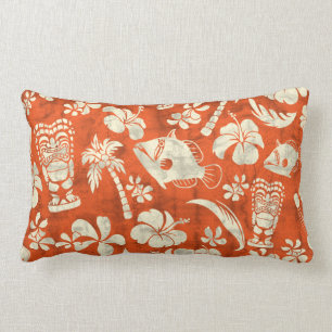 Coussins hawaïens de Lumbar de batik de plage de