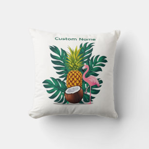 Coussins jetables Flamingo Tropical Moderne