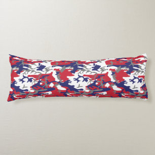 Coussins Longs 4 juillet, Jour de l'Indépendance, Gris Camouflage