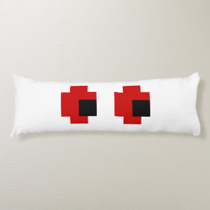 Coussins Longs 8 bits Éffrayants yeux rouges