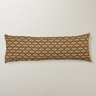 Coussins Longs Abeilles et motif de nid d'abeilles