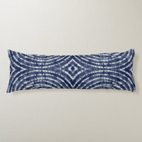 Abstrait Indigo Blue Japonais Shibori Motif