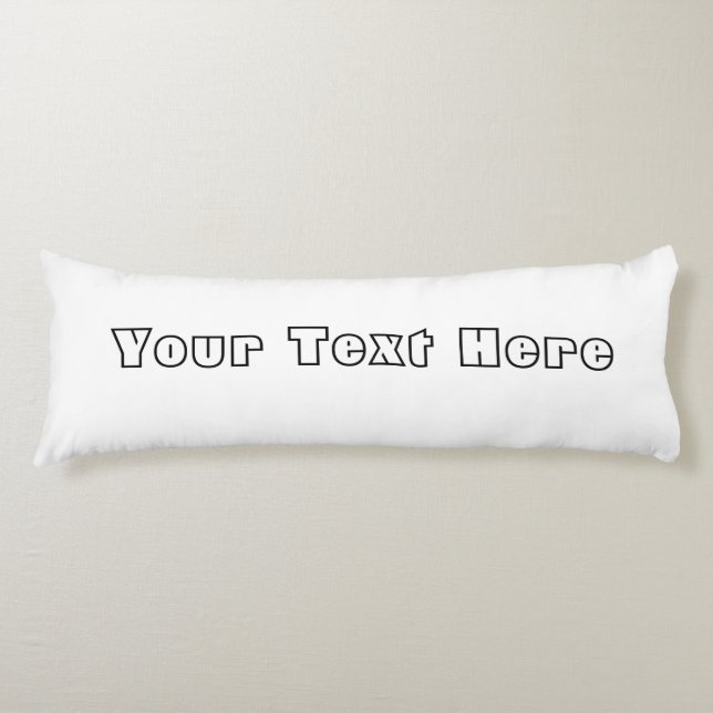 Coussins Longs Ajoutez votre texte Body Pillow, créez votre propr (Devant)