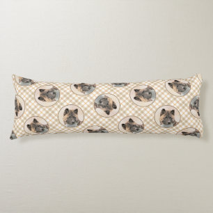 Coussins Longs Akita Américain Japonais Inu Sable Peinture Chien