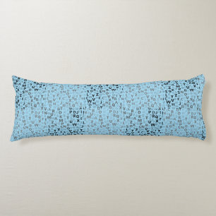 Coussins Longs Alphabets Motif 01 BW.w Lblue BG