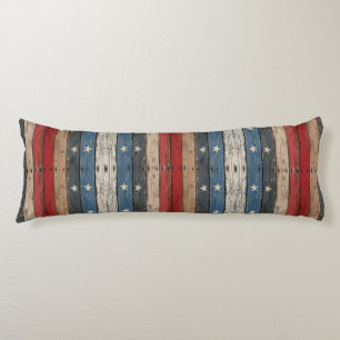 Coussins Longs Américaine/Étoiles Rayures/Patriotique
