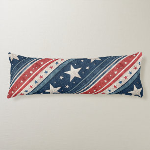 Coussins Longs Américaine/Étoiles Rayures/Patriotique
