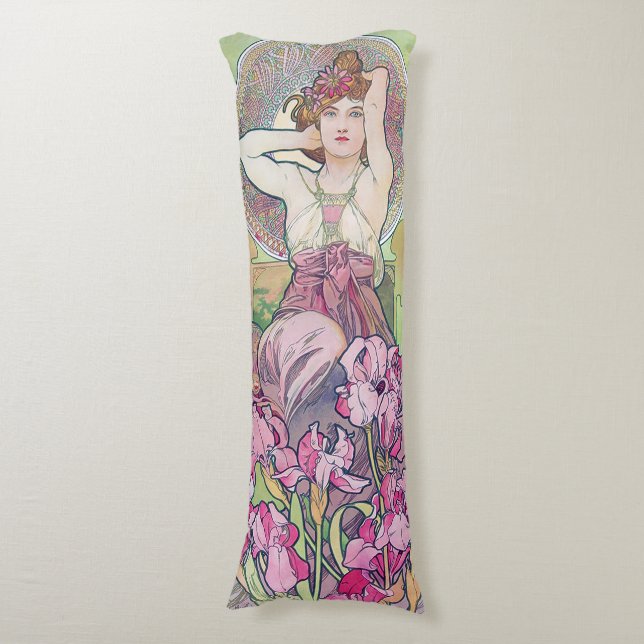 Coussins Longs Améthyste (Quatre Bijoux), Alphonse Mucha (Devant (Vertical))