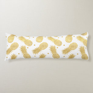 Coussins Longs Ananas Glitzy en or