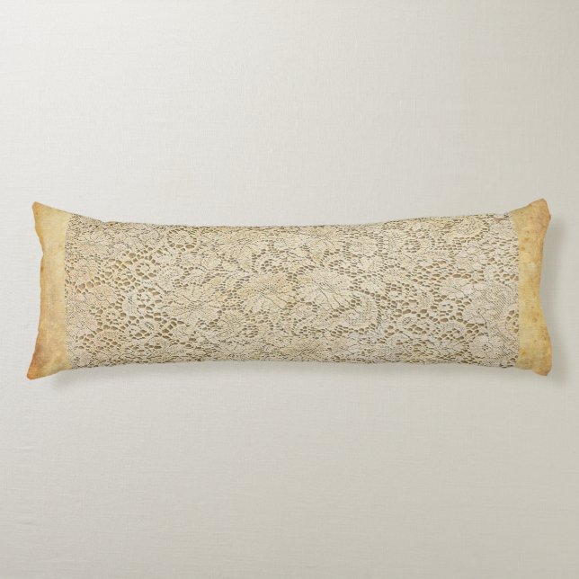 Coussins Longs Ancien Crochet dentelle motif floral + vos idées (Devant)
