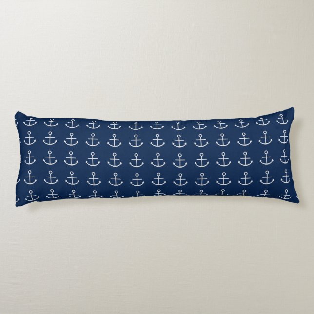 Coussins Longs Ancre blanche (Dos)