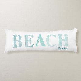 Coussins Longs Aquarelle de plage turquoise double face