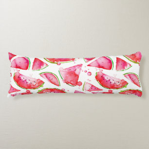 Coussins Longs Aquarelle pastèque 1