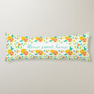 Coussins Longs Aquarelle personnalisée Oranges sucrées Motif