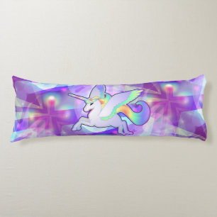 Coussins Longs Arc-en-ciel Alicorn