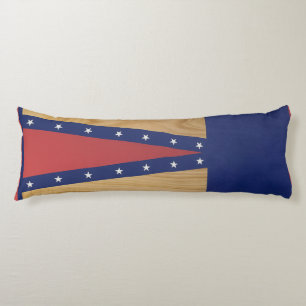 Coussins Longs Art inspiré par l'Amérique Drapeaux, Jerseys & 4