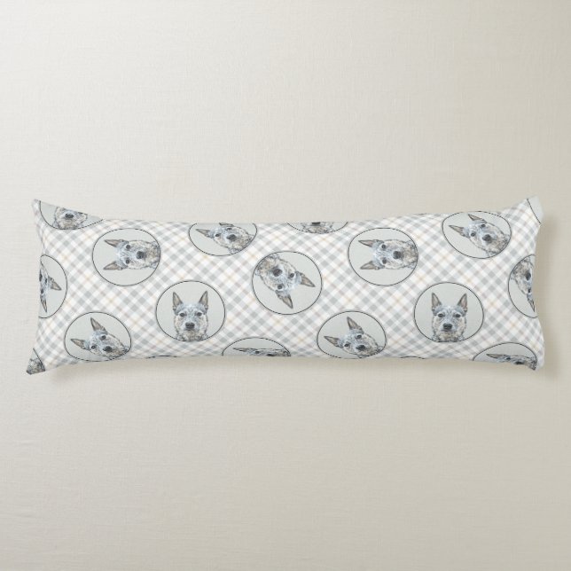 Coussins Longs Australian Cattle Dog Blue Heeler Original Chien A (Devant)