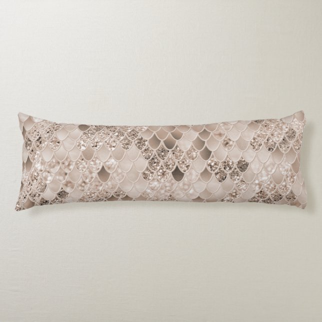 Coussins Longs Balances de sirène Brown beige souple Glam 1 (Devant)