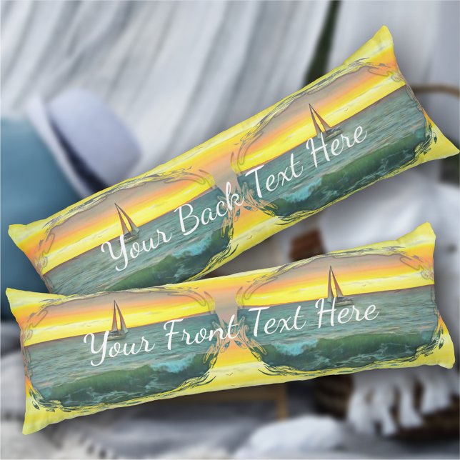 Coussins Longs Bateau à voile sur Banderas Bay 0884 (Créateur téléchargé)