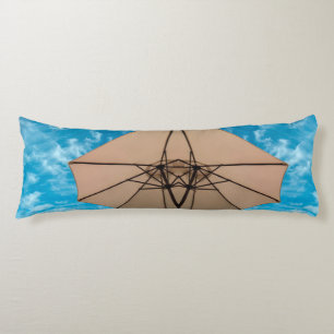 Coussins Longs Beach party blues soleil océan parapluie pop coule