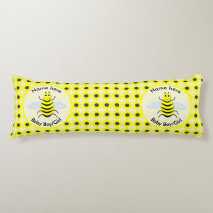 Coussins Longs Bébé jaune mignon abeille Genre Révéler Neutre Per