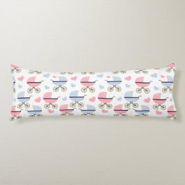 Coussins Longs Bébé mignon transport bleu rose lit bébé