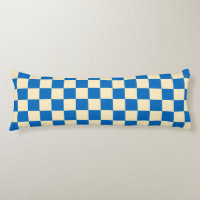 Beige + Bleu Chèque À damiers Motif en damier
