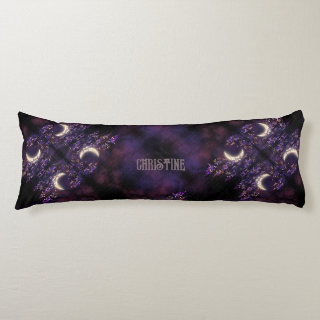 Coussins Longs Belle glycine recto DBL épelles violet personnalis (Devant)