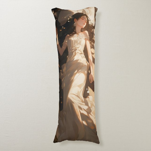 Coussins Longs Belle mariée dormant Anime (Devant (Vertical))