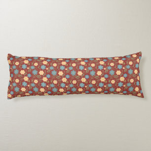 Coussins Longs Belle motif moderne fleurie - rouge