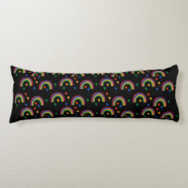 Coussins Longs Black Rainbow Balloons Girl Party Oreiller corps