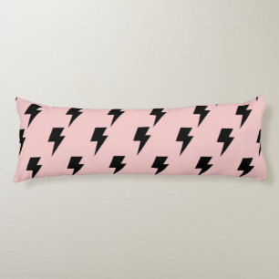 Coussins Longs Black Rose Lightning Y2K Indie Confort élégant