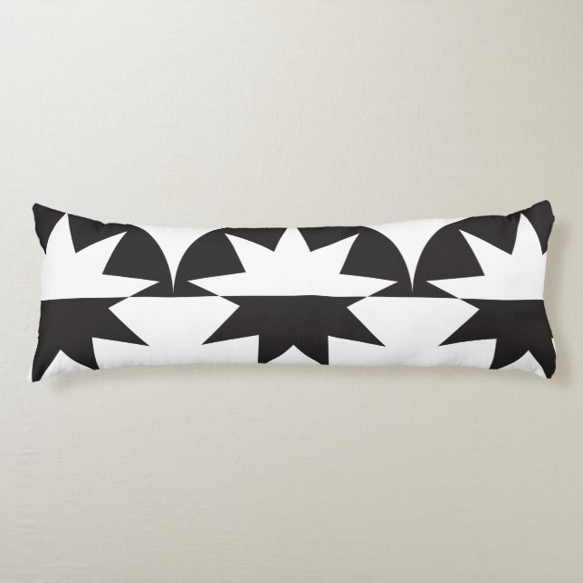 Coussins Longs Black White Deco (Devant)