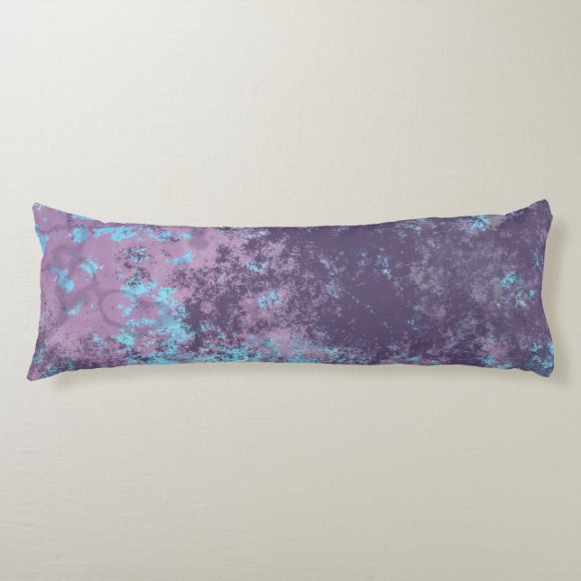Coussins Longs bleu rose et violet (Devant)
