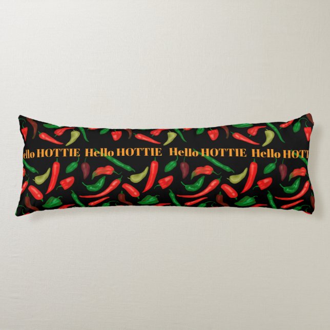 Coussins Longs Bonjour HOTTIE épicé poivrons (Devant)