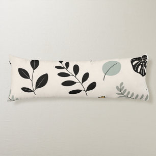 Coussins Longs Botanica Calme - Lame d'art Leaf Jeter l'oreiller
