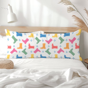 Coussins Longs Bottes de pluie arc-en-ciel Collection Défilé de j