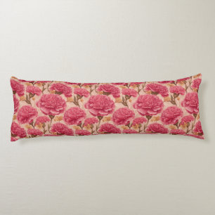 Coussins Longs Bouquet de Œillets Aménagement d'Intérieur Vintage