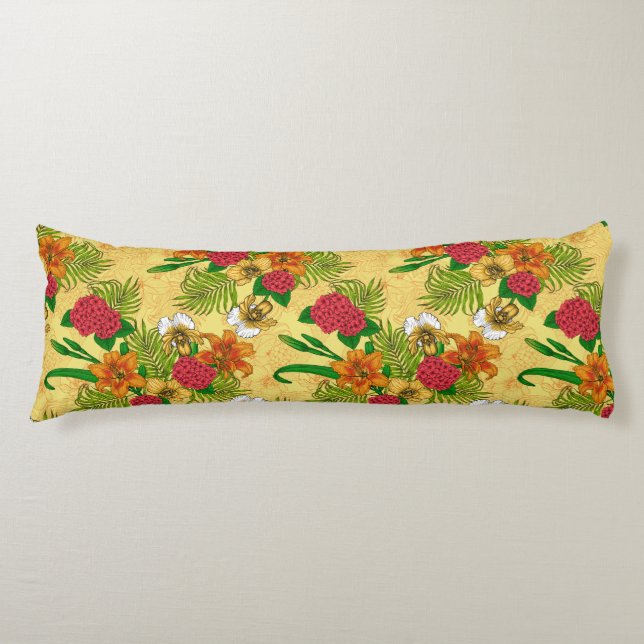 Coussins Longs Bouquet tropical (Devant)