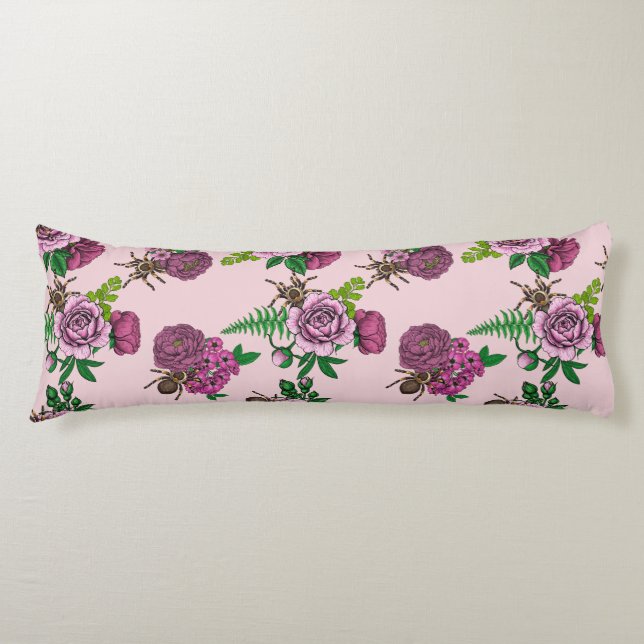 Coussins Longs Bouquets et tarantula (Devant)