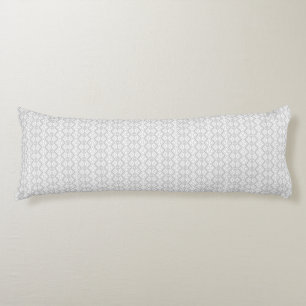 Coussins Longs Bouton de la tasse motif de zigzag gris mou