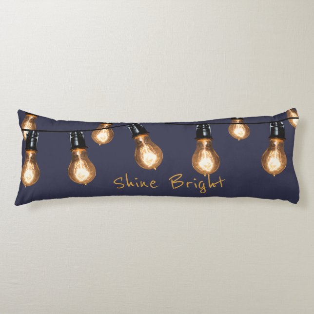 Coussins Longs Brillant - Lumières à cordes industrielles (Devant)