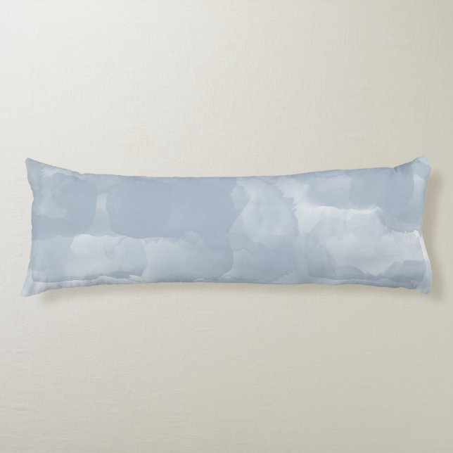 Coussins Longs Brosse moderne couleur bleu foncé (Devant)